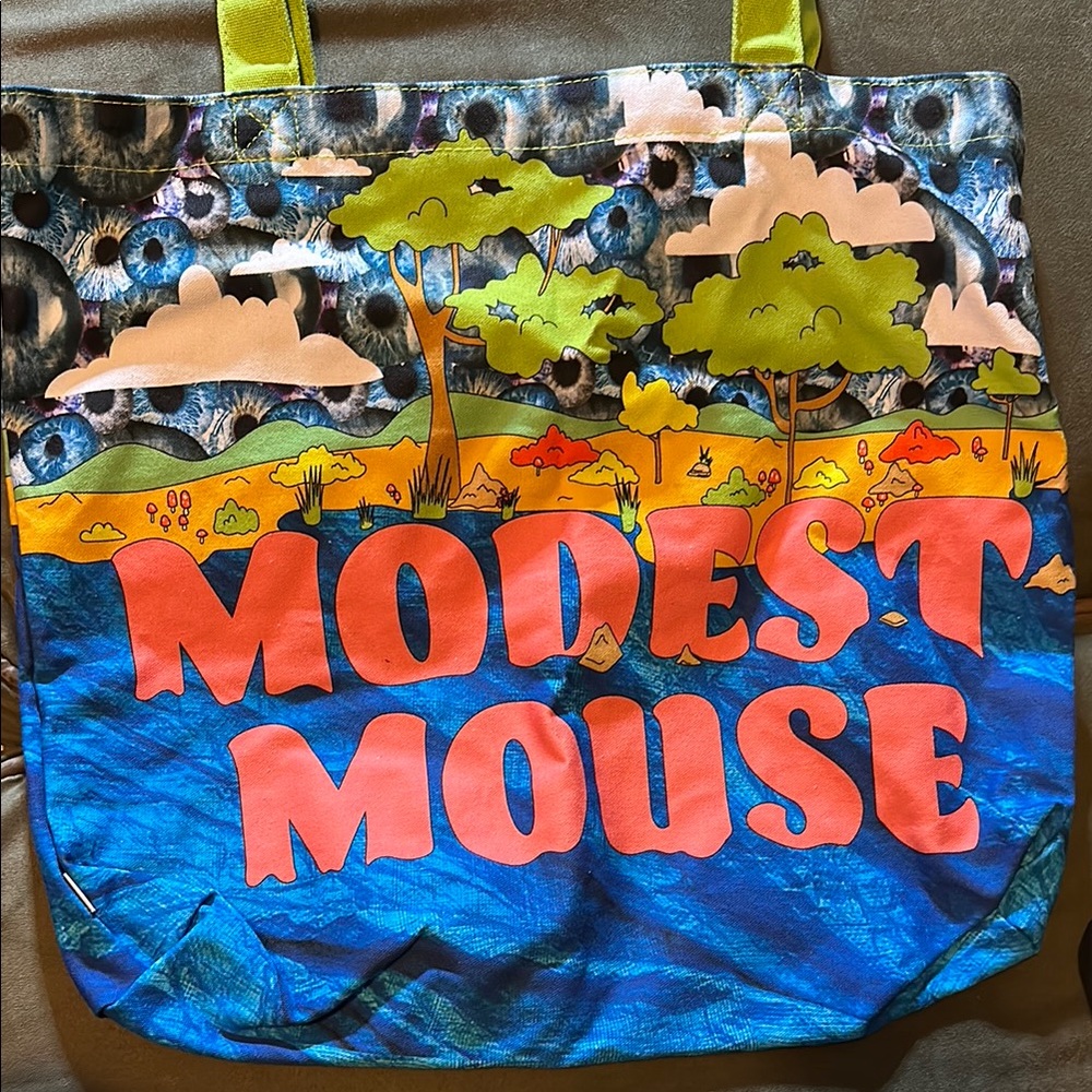 Colorful Modest Mouse Tote Bag